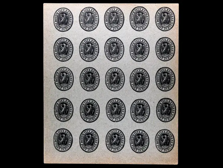 Boyd's City Express, 20L11, 2c Reprint, Sheet of 25