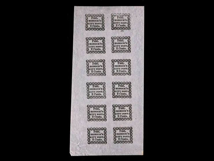 Honour's City Post, Forgery B, Type IV, Block of 12