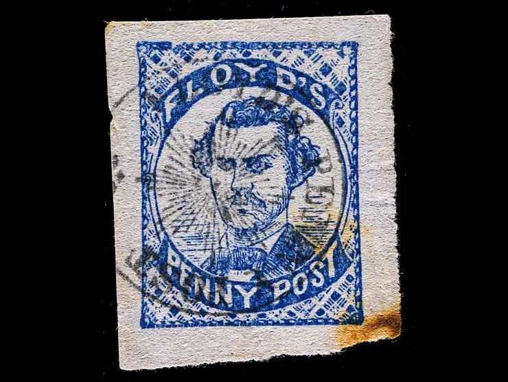 Floyd's Penny Post, 68L1, 1c Blue, Used
