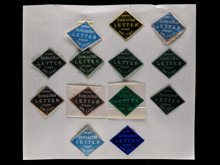 Hourly Express Post, Bogus 2 and 3, Group Reference Lot of 13 Examples